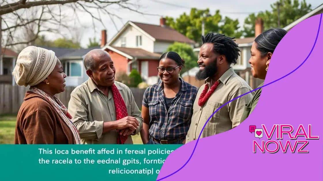 Impact of federal policies on local communities